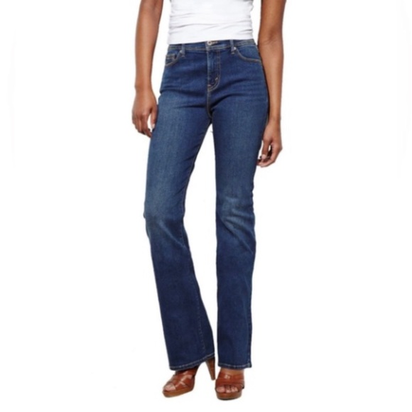 Levi's Denim - Levi's 512 Perfectly Slimming Boot Cut Jeans Size 14 Short Women’s Medium Wash